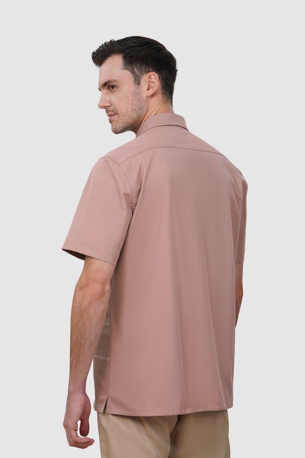 Riga Enlarged Men Shirt - Brown