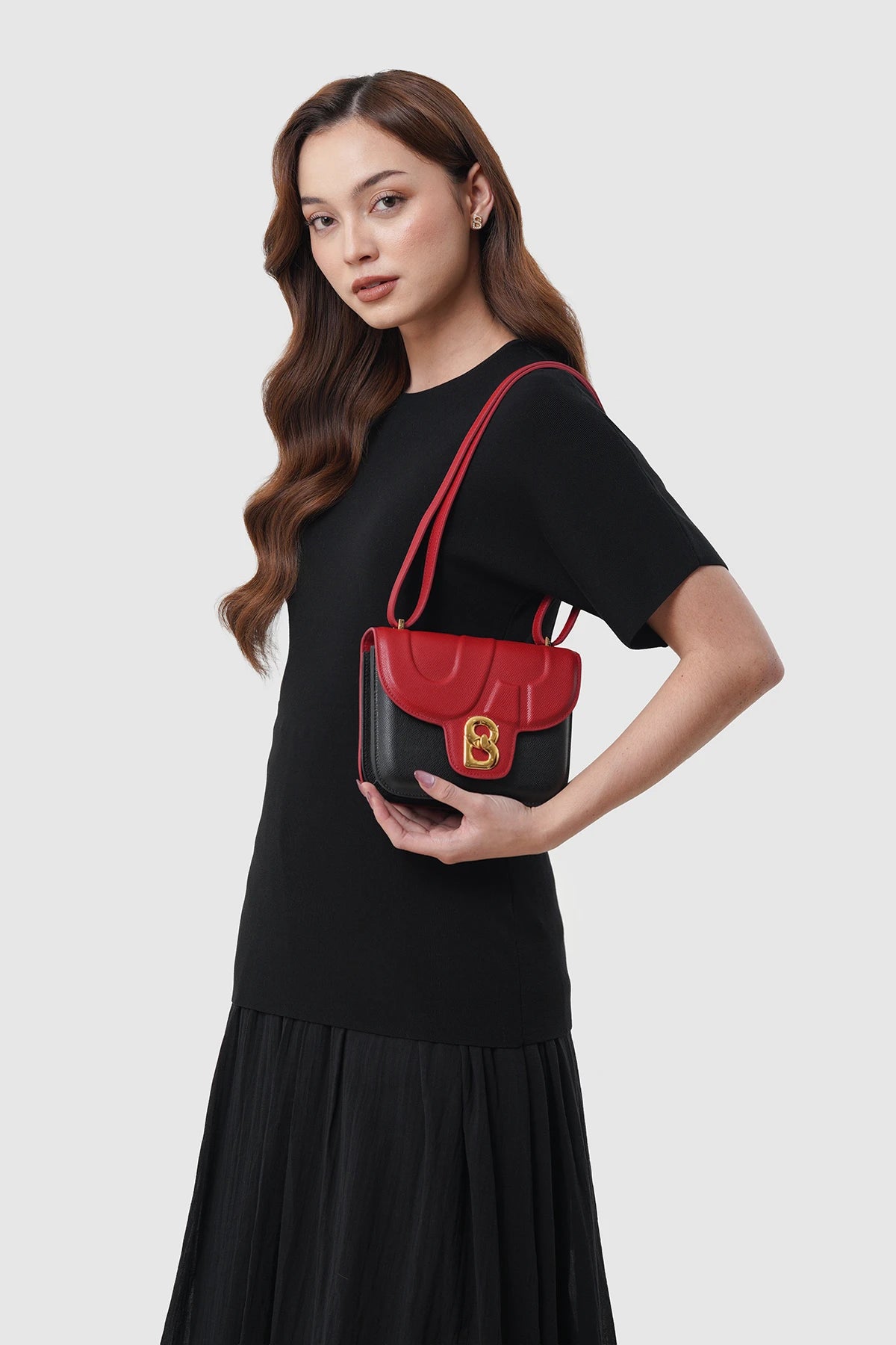 Alba Bag - Black/Red