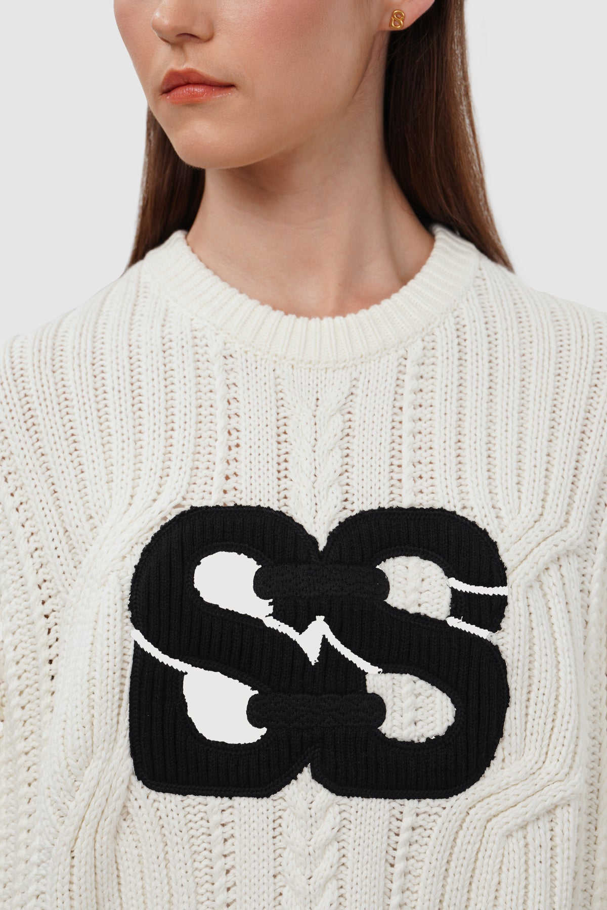 Deux Knit Sweater - Ivory