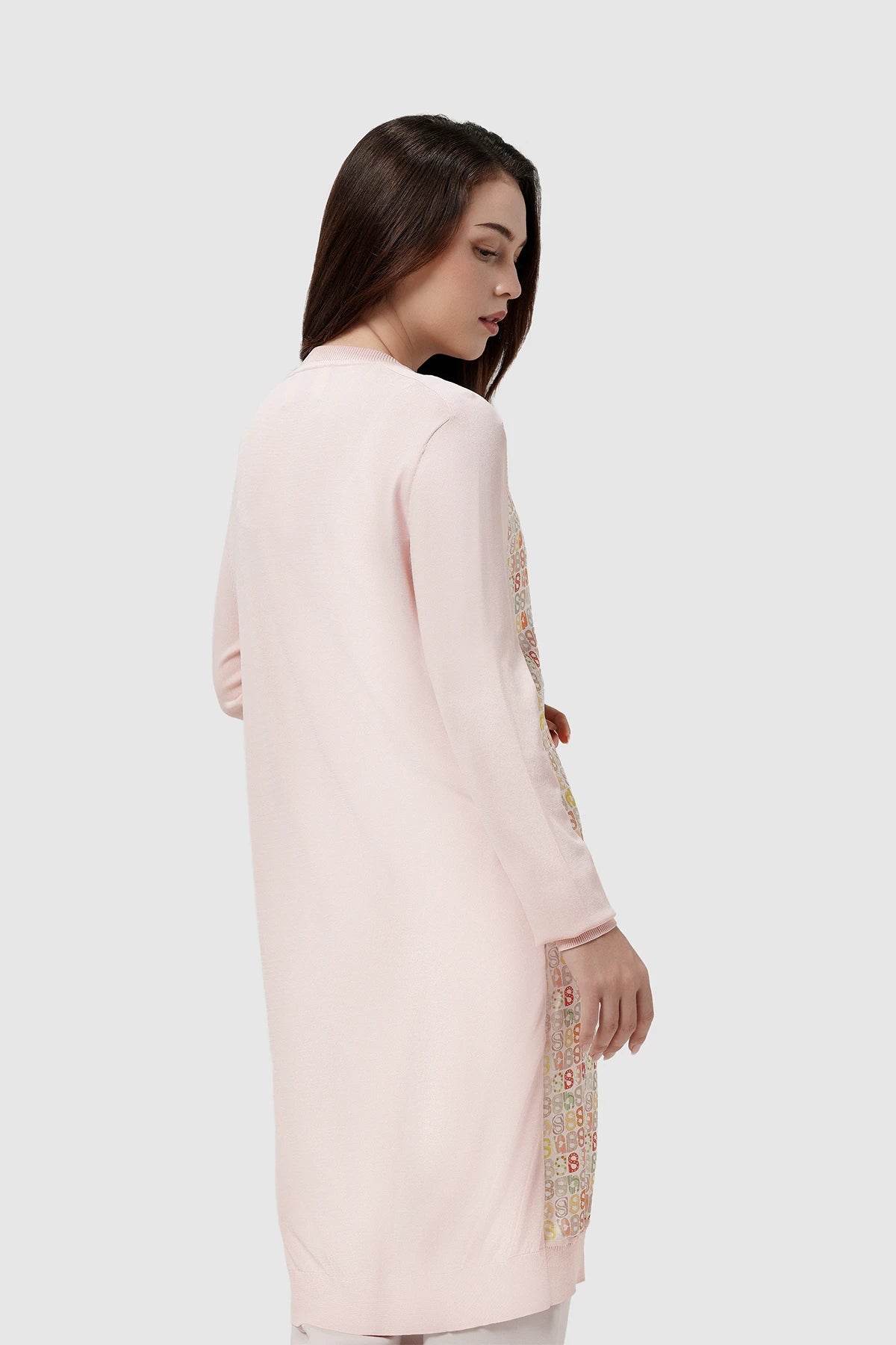 Nagita Midi Cardigan - Pink