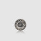 Victorian Crystal Pin Brooch - Hematite