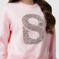 Signature Embellished Crop Sweatshirt - Pink