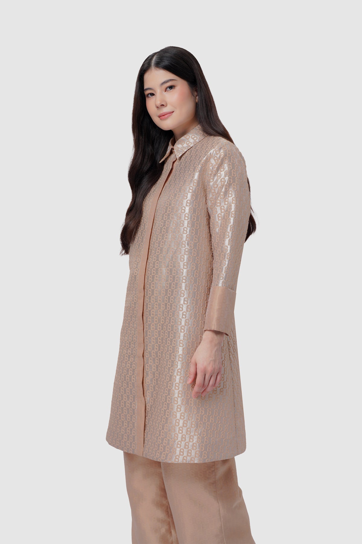 Signature Jacquard Tunic - Dusty