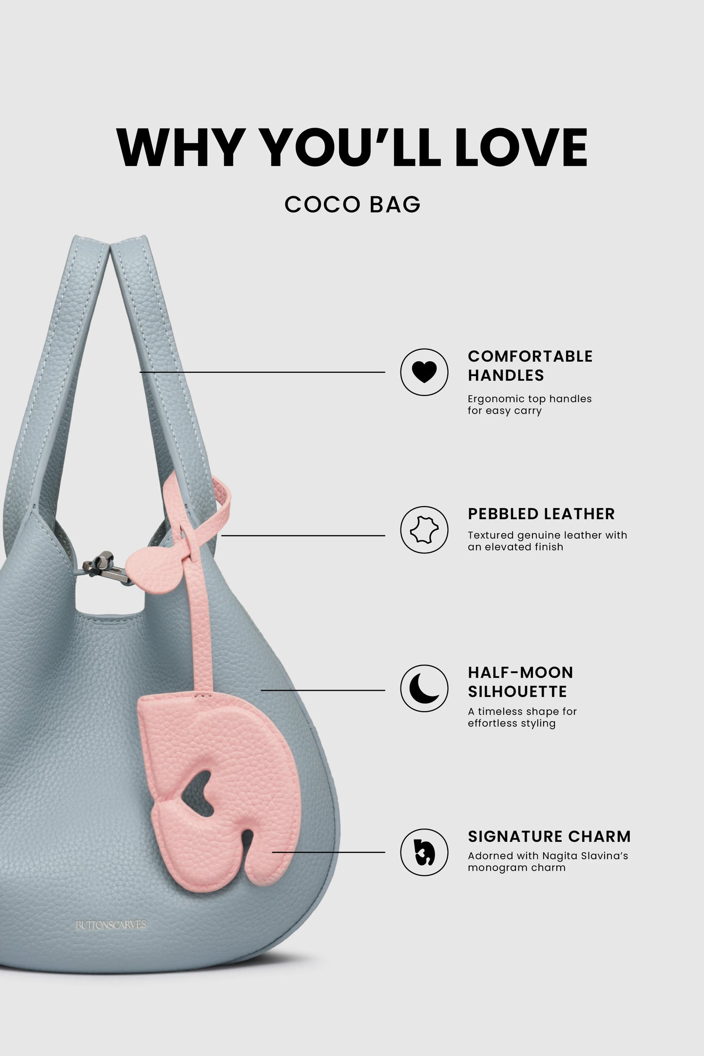 Coco Bag - Blue Aura