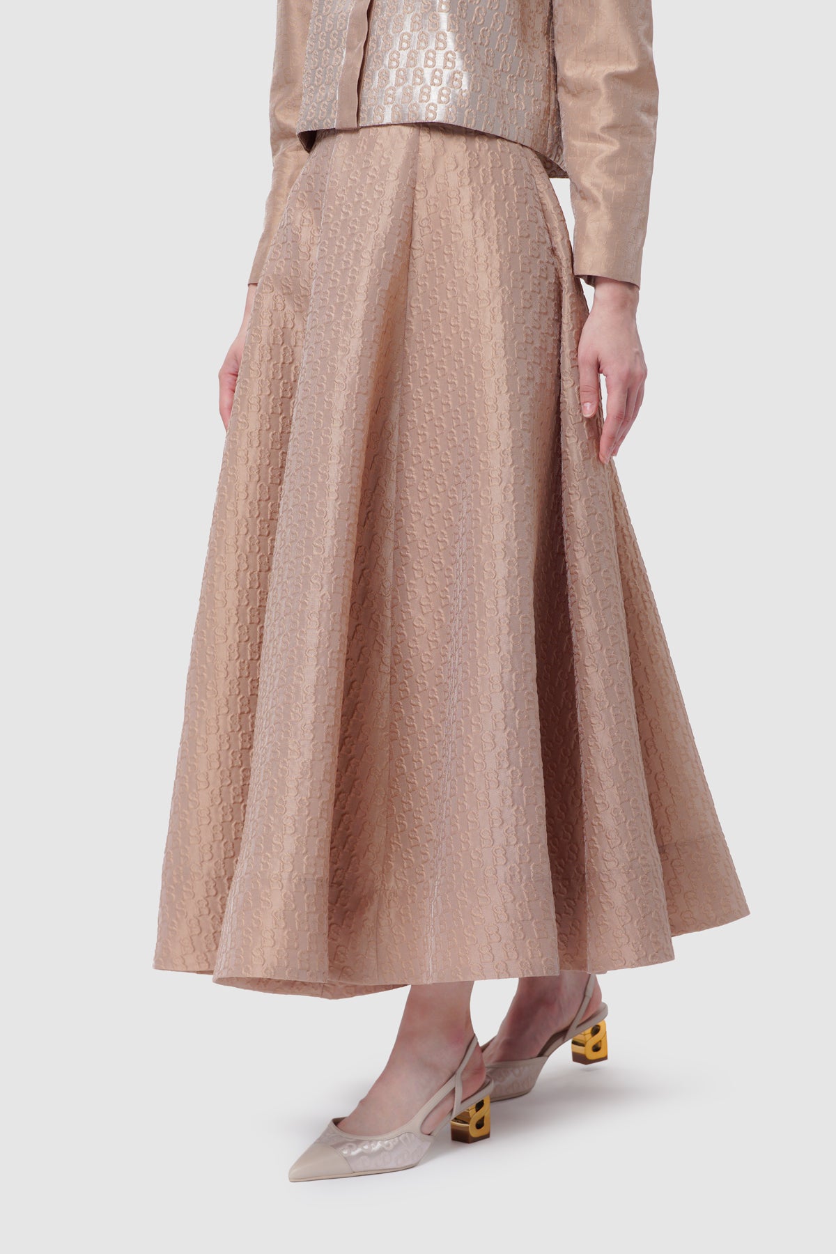 Signature Jacquard Skirt - Dusty