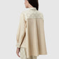 Beverly Monogram Shirt - Cream
