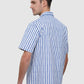 Striped Men Shirt - Blue