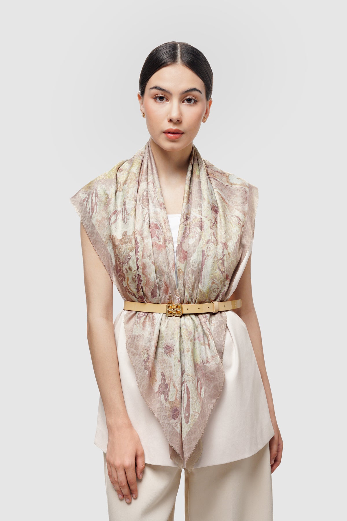 Dune Jacquard Voile - Bean