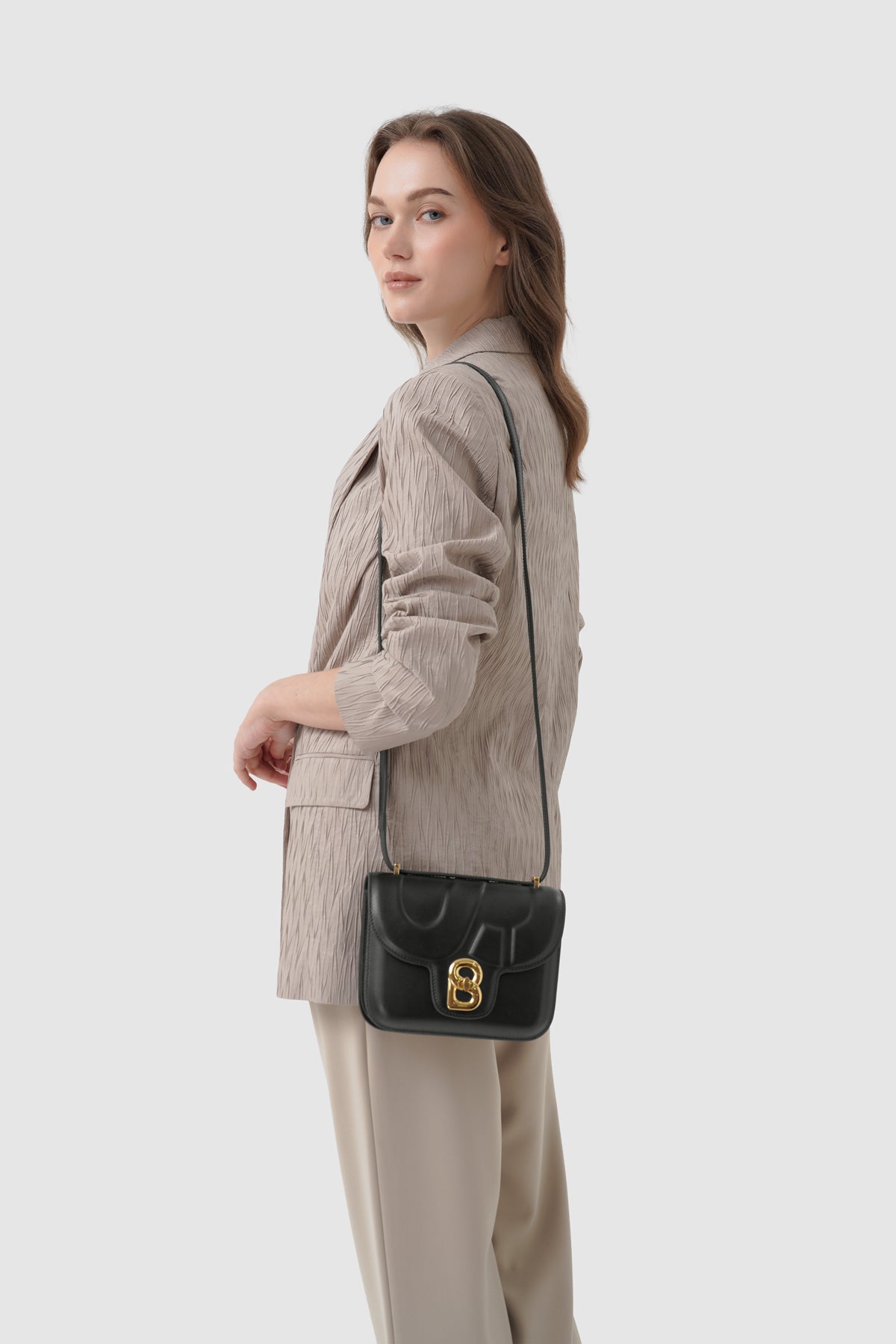 Alba Bag - Shiny Leather - Black
