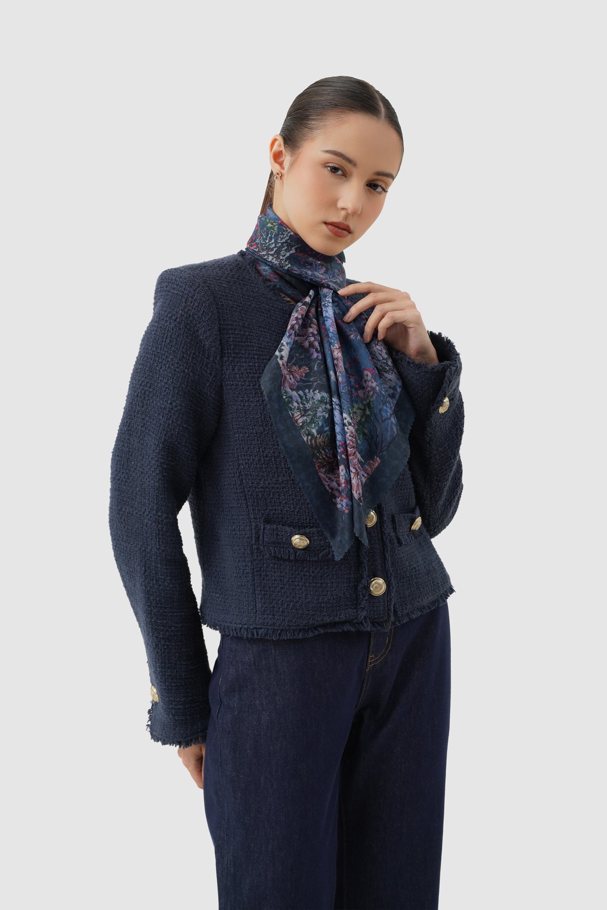 Holiday 3 Jacquard Voile - Midnight