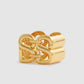 Deux Ring Brooch - Gold