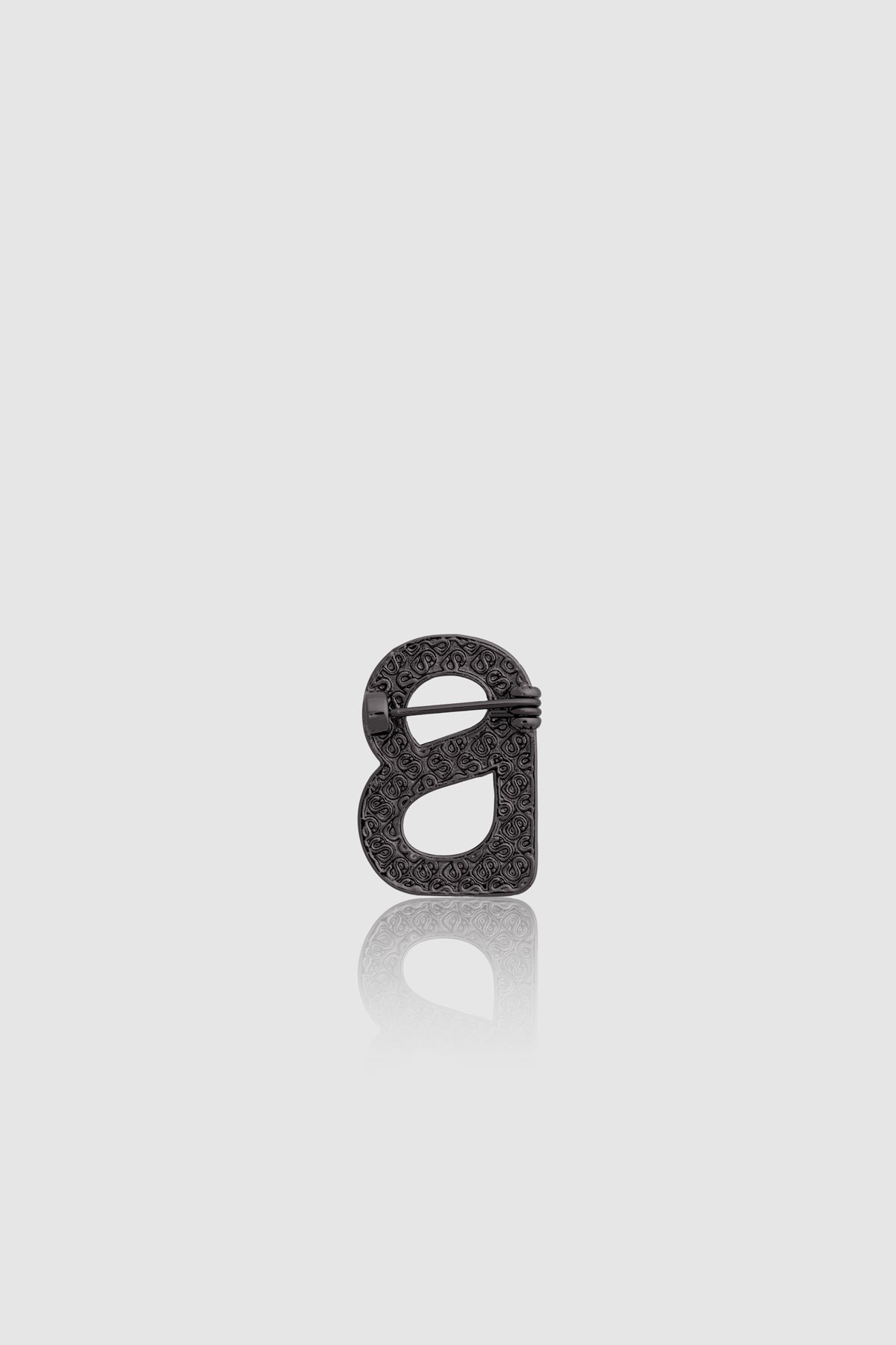 Petite Signature Everyday Brooch - Hematite