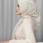 under the sea scarf cowrie by buttonscarves side view