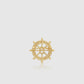 Maris Pin Brooch - Gold Black
