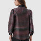 The Editor Houndstooth Shirt - Charcoal Grey