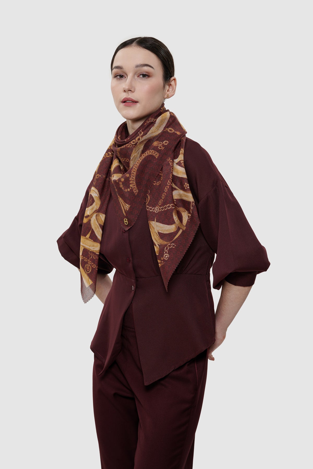 Signature Chain Square - Rouge