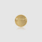 Sofia Round Pin Brooch - Matt Gold