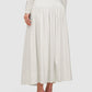 Leena Cotton Ruffle Skirt - White