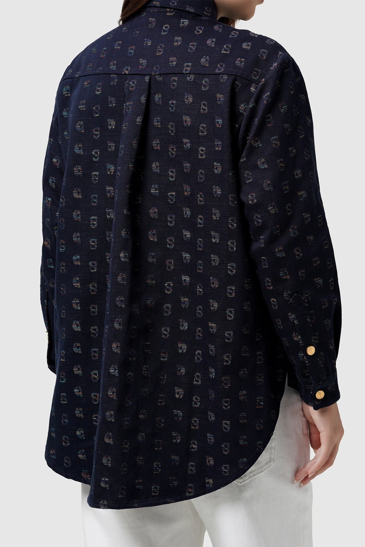 Nagita Denim Shirt - Navy