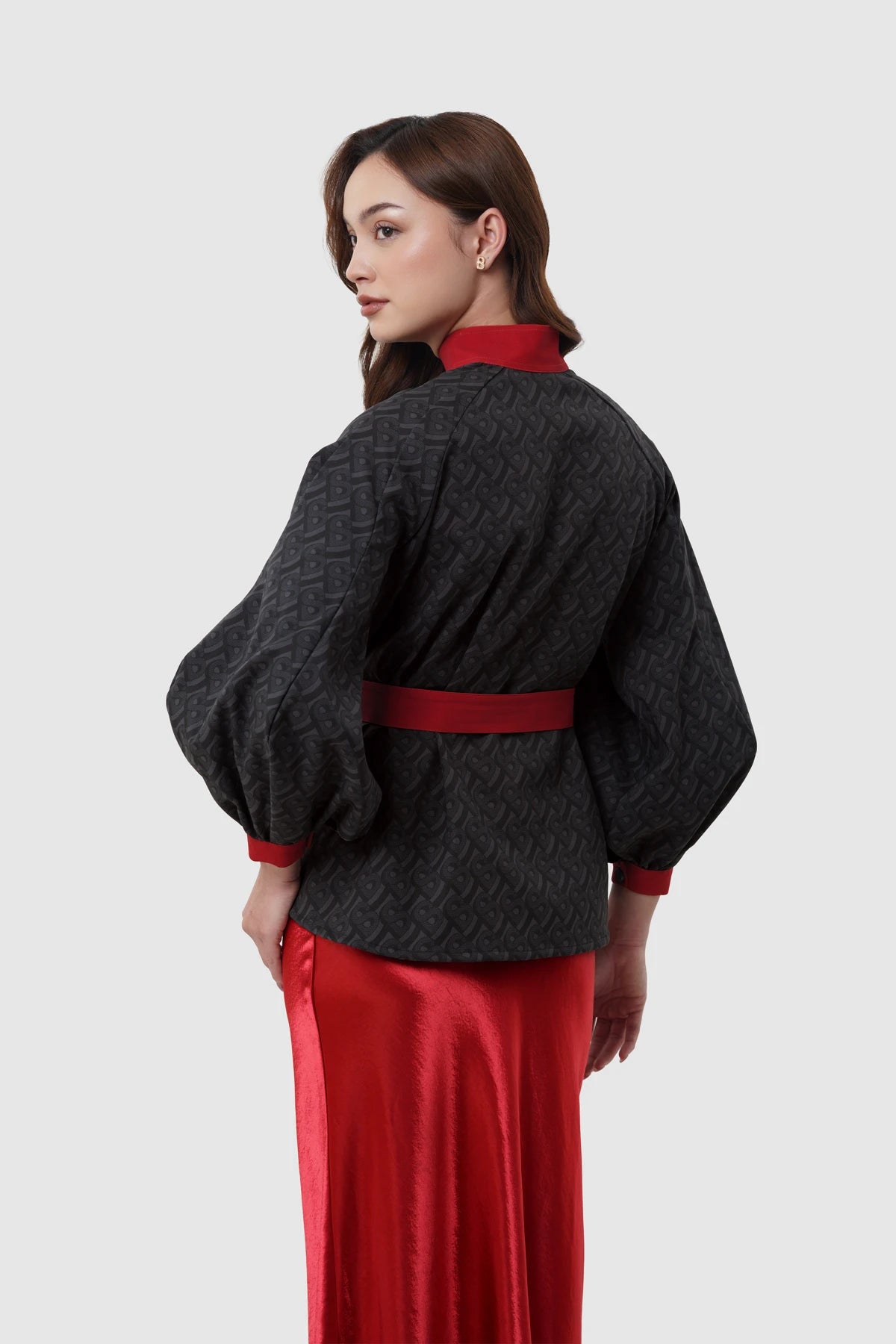 The Editor Puff Shirt - Black