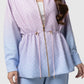Tropical26 Cinched Jacket - Pink/Blue