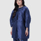 Signature Jacquard Tunic Beaded Outer - Navy