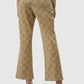 Beverly Monogram Bootcut Pants - Brown