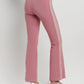 bimu high-waisted flare in mauvewood by buttonscarves back view