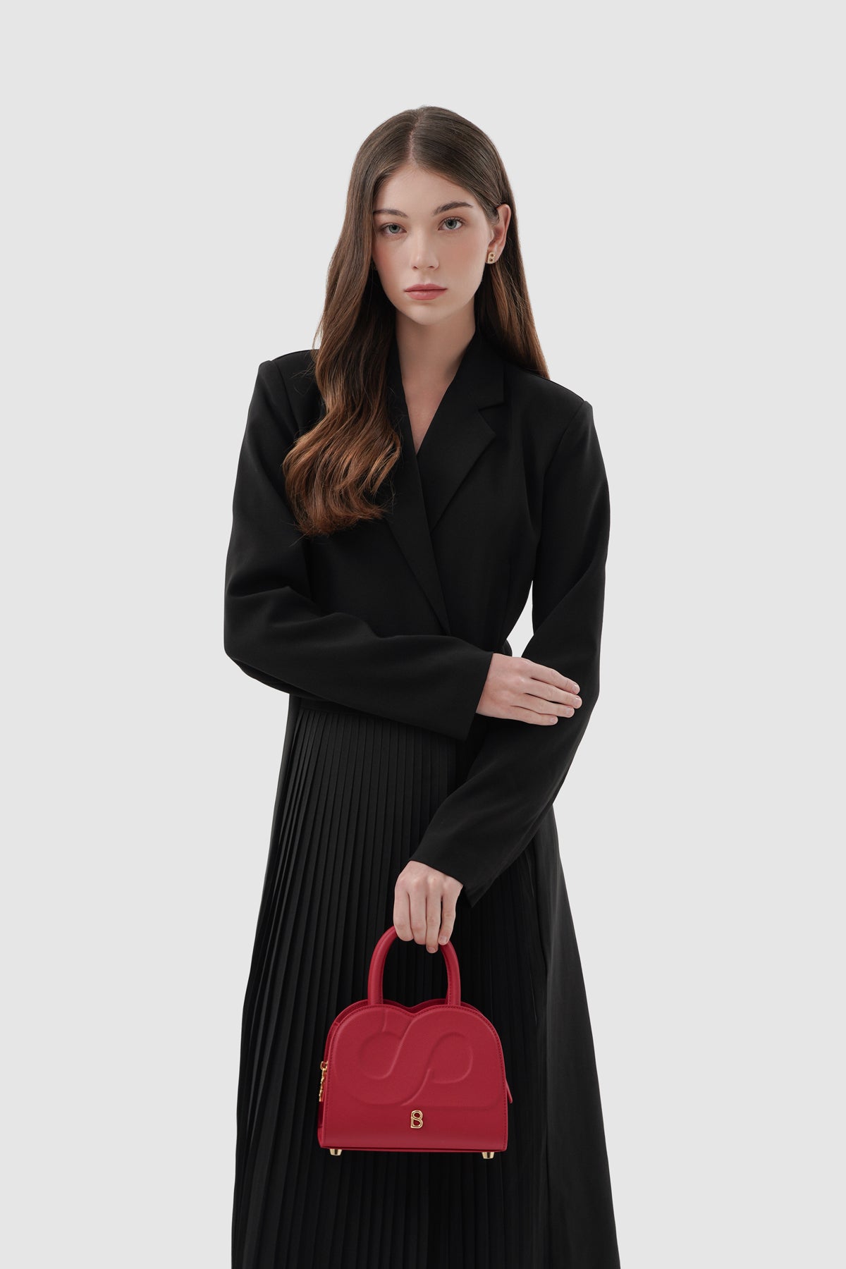 Joy Bag Small - Saffiano Leather - Lacca