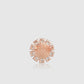 Amara Crystal Pin Brooch - Rose Gold