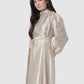 Signature Jacquard Printed Dress - Beige