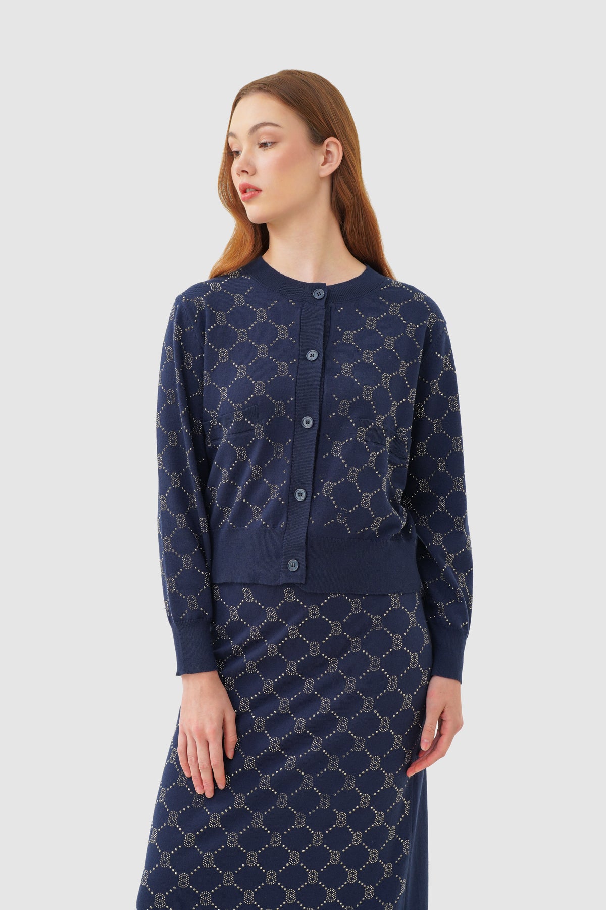 Beverly Knit Set - Navy