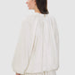 Leena Cotton Ruffle Blouse - White