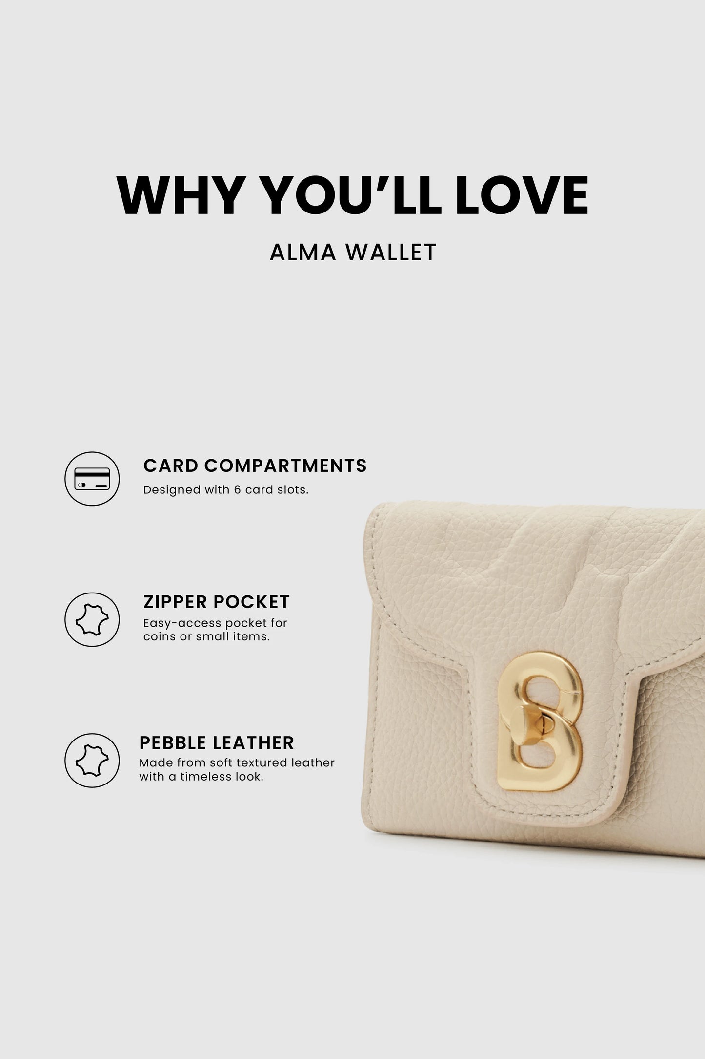 Alma Wallet - Beige