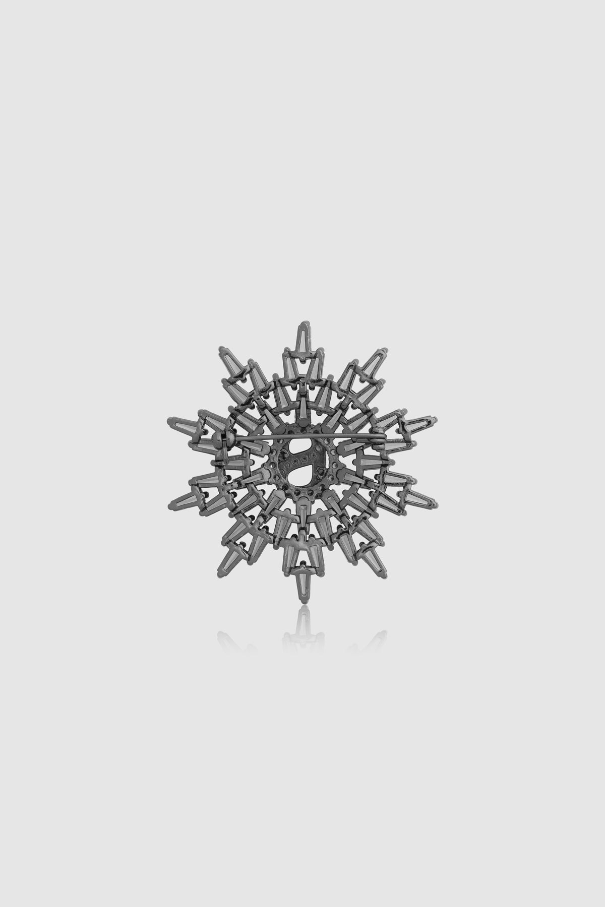 Elira Brooch - Hematite