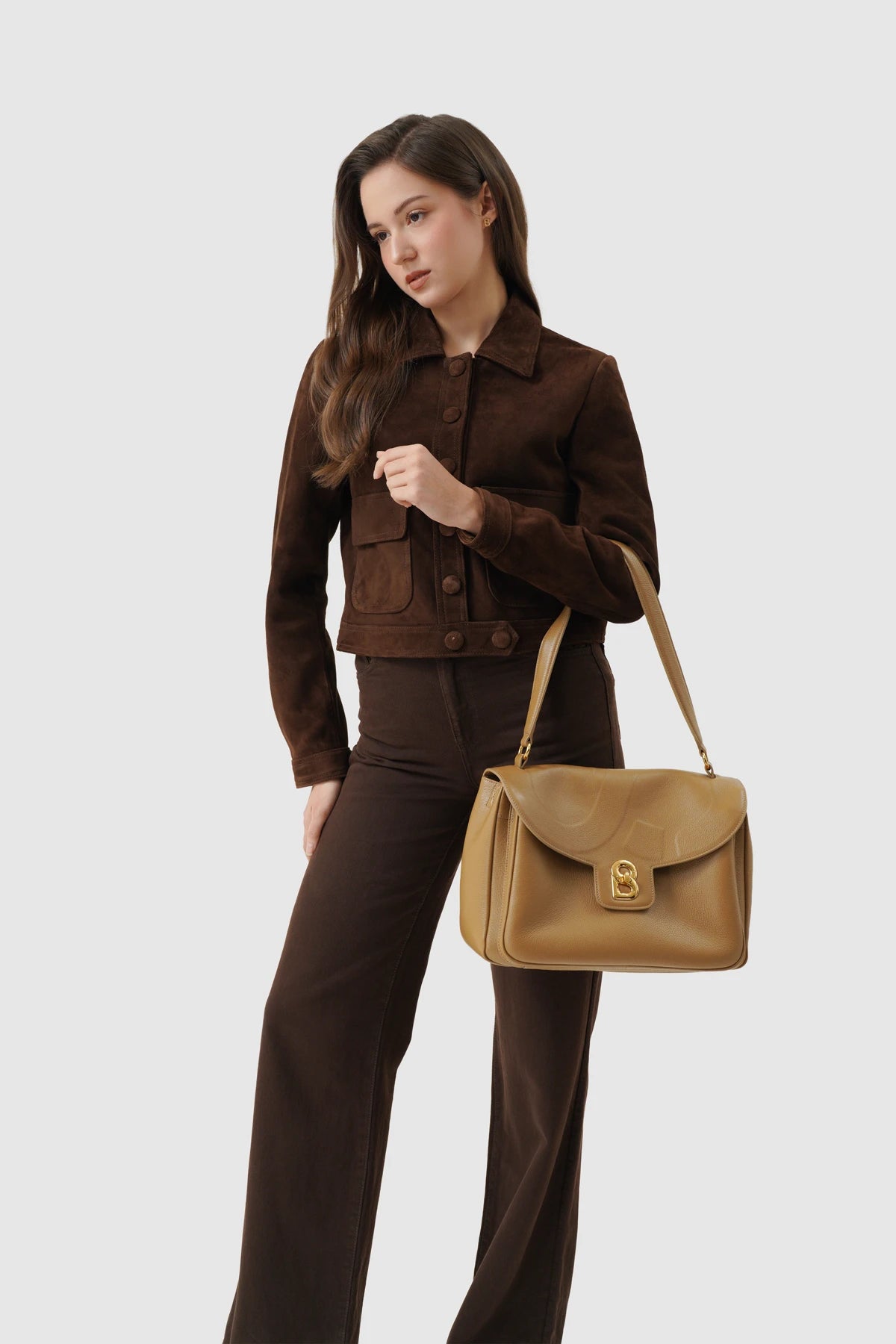 Savina Bag - Pebble Leather - Amber Haze