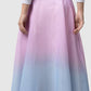 Tropical26 Maxi Skirt - Pink/Blue
