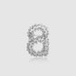 Signature Crystal Brooch - Silver