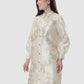 Signature Jacquard Printed Tunic - Ecru
