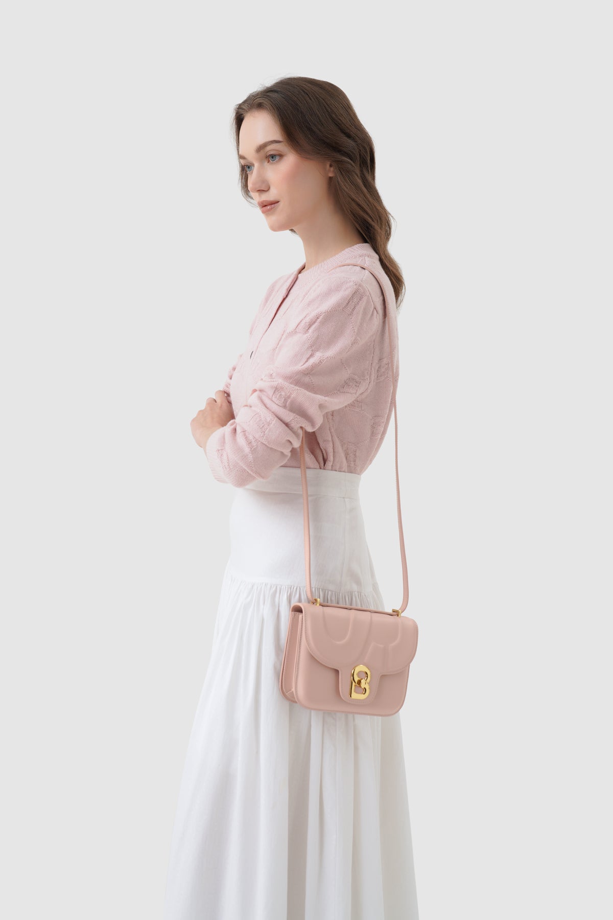 Alba Bag - Shiny Leather - Rosebud