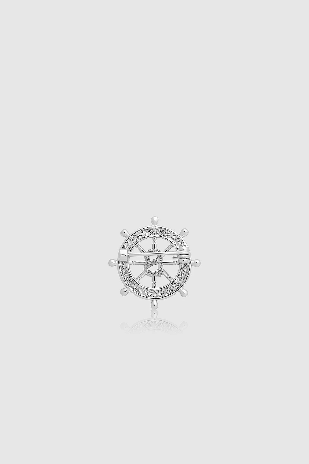 Maris Pin Brooch - Silver Black