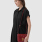 Alba Bag - Crimson Red in Croco