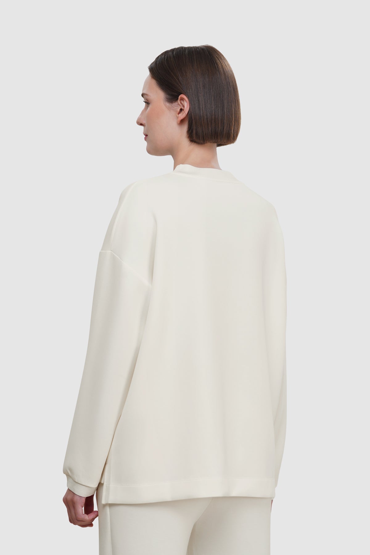 Signature Embellished Sweatshirt - White