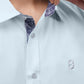 Signature Men Poplin Shirt Short Sleeve - Blue