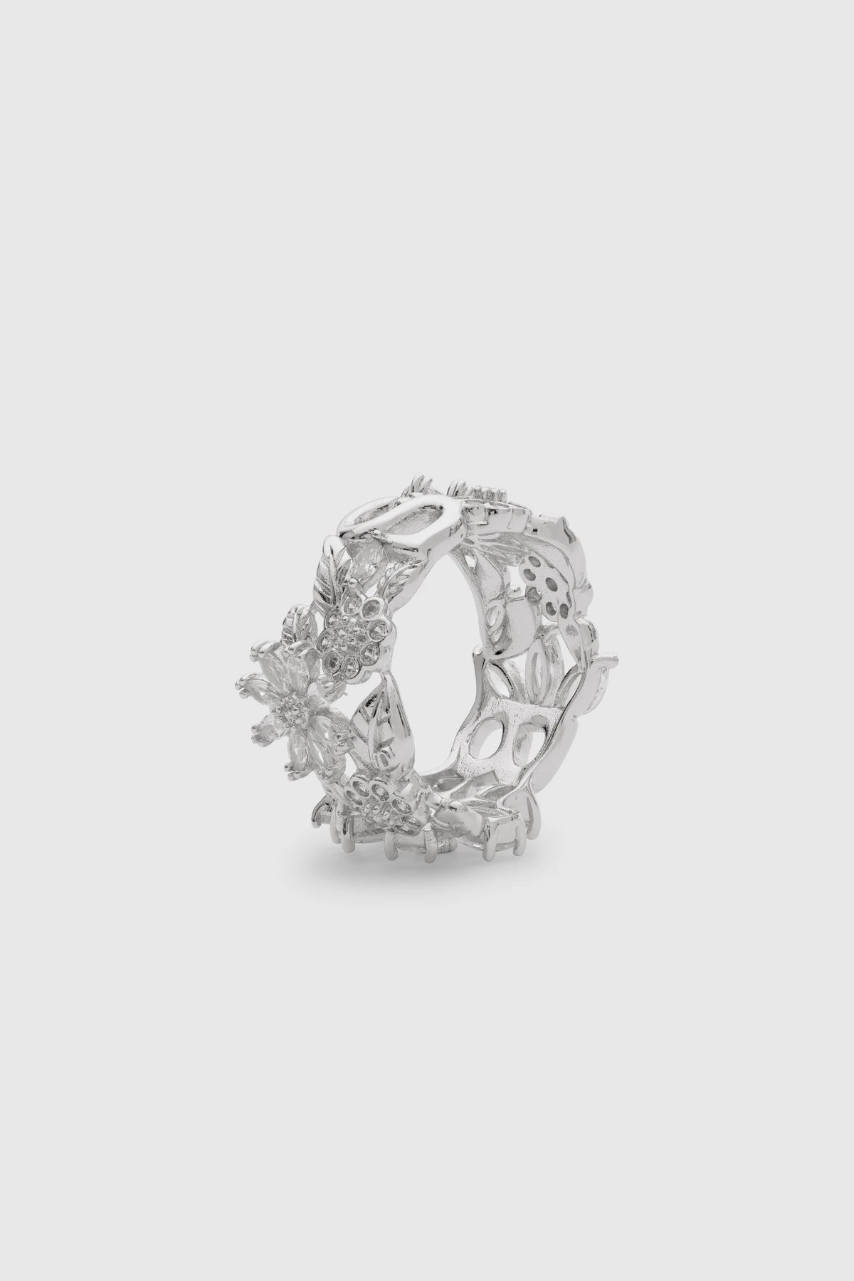 Alina Ring Brooch - Silver
