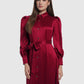Amy Bimu Ruffle Dress - Red