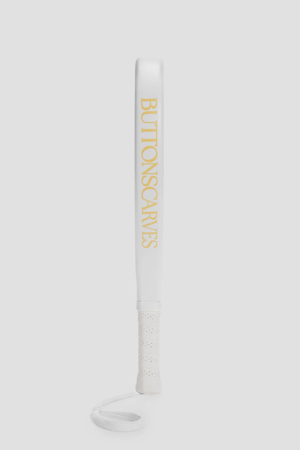 b padel racket set in white by buttonscarves side view
