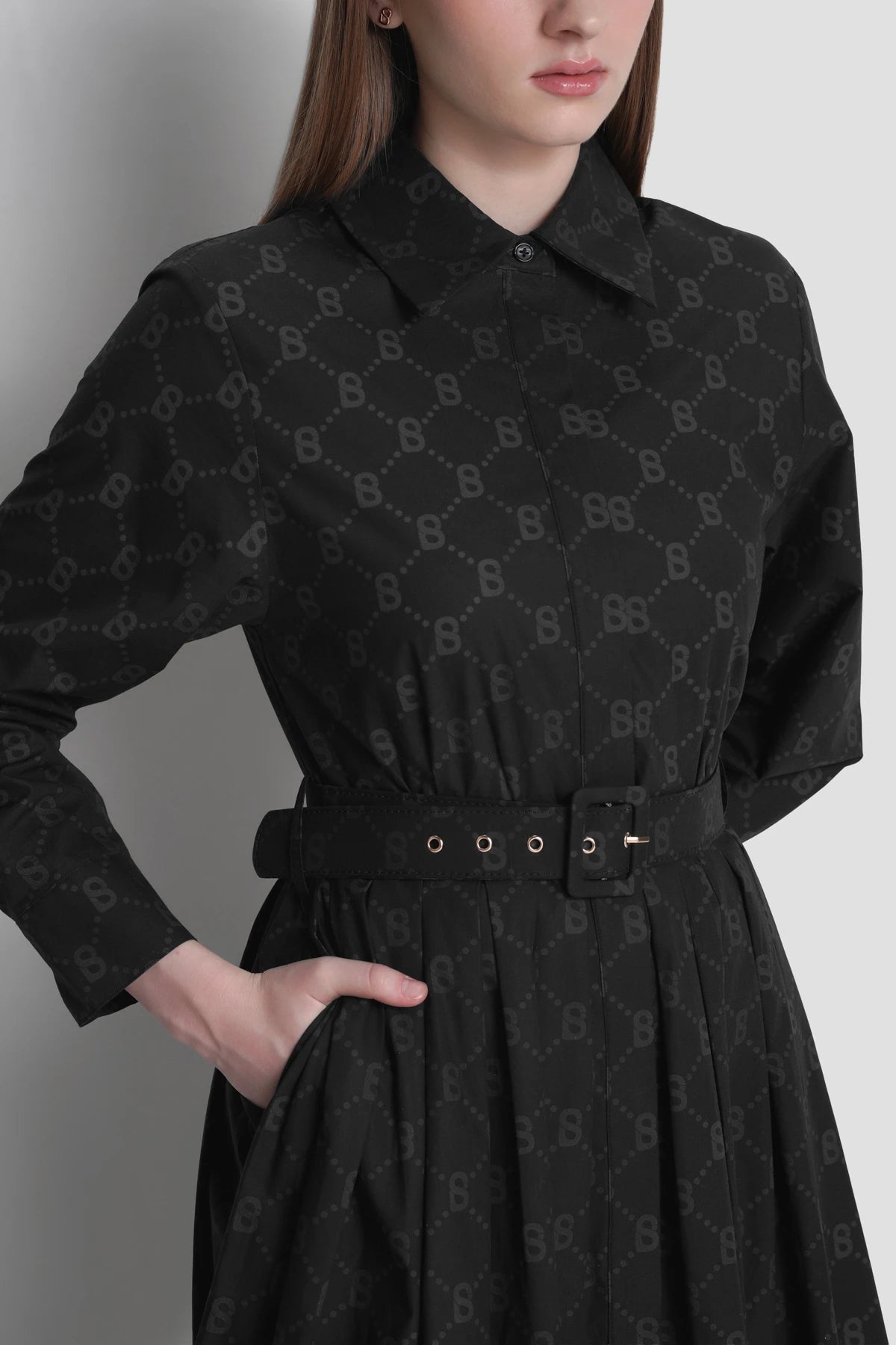 Beverly Cotton Dress - Black