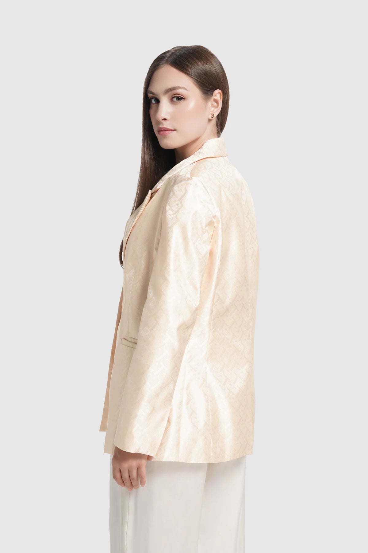 Bimu Jacquard Blazer - Cream