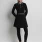 bimu polo dress in black by buttonscarves overview look